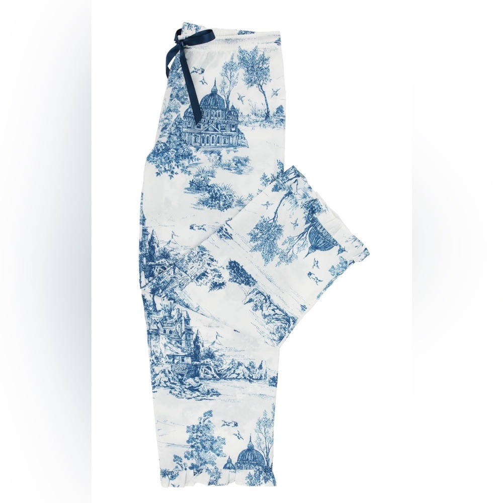 VIOLET & BROOKS Colette Toile PJ Pants, Size S/M - Picture 2 of 13